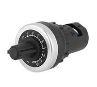 Regun Potentiomètre 10K, Ohm 22mm Gouverneur Potentiometre Rotatif Convertisseur Résistance Variable Vitesse Entraînement, Potentiomètre Monté sur Panneau 10K VSD VFD