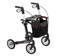 Rehasense Athlon SL Déambulateur en carbone, léger et pliable I Chariot pour appartement/rue I Déambulateur léger réglable en hauteur I pour personnes d'une taille de 135 à 170 cm, taille M