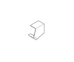 REHAU ANGLE PLAT POUR GOULOTTE AXIS 60x40 PVC BLANC IK10