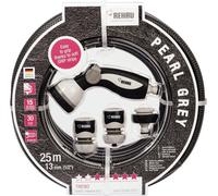 Rehau Tuyau d'arrosage Cool Touch gris 1/2 - Rouleau de 25 mètres - Pistolet 7 positions inclus