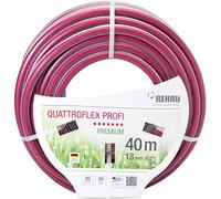 REHAU Tuyau de jardin premium QUATTROFLEX Profi 1/2 pouce 40m : pour applications professionnelles, ne se plie pas, ne se tord pas, extrêmement résistant à la pression