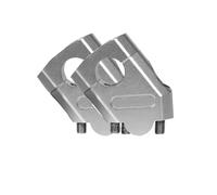 Rehaussant le Support Guidon Moto Pour NT1100 Pour NT1100 2023 Moto Guidon Riser Pince CNC Poignée Barre Ascenseur Extension Adaptateur Montage(Silver 28mm)