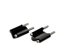 Rehaussant le Support Guidon Moto Pour Sportster Pour XL 883 1200 Pour XL48 Noir/Polonais 1" Rehausseur Guidon 2" Bloc Dextension Rehausseur Boulon Montage Pince Barre(Black)