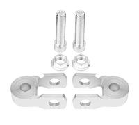 rehausse amortisseur,Absorption de moto Riser, 2pcs Universel moto Amortisseur arrière Riser Hauteur Extension 3cm Dispositif de rehaussement pour châssis argent(Pas de vis)