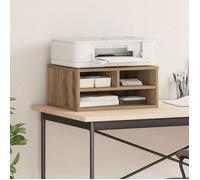 Rehausse bureau / support d'imprimante Vidaxl chêne artisanal 49×40×22,5 cm