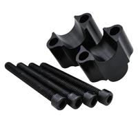 Rehausse De Guidon Moto pour Suzuki pour V Strom pour DL1000 pour DL650 pour GSX-S750 ABS pour GSX-S 950 Rehausseurs De Barre Guidon Moto 22mm 7/8" Riser(22mm Black)