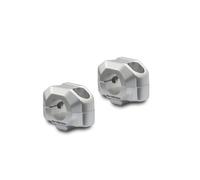 Réhausse de guidon SW-MOTECH Ø 22 mm guidon H=15 mm, couleur:argent
