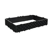 Rehausse de palette en plastique noir pour palette Euro EPAL 120x80 cm cadre empilable
