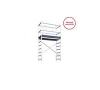 Réhausse échafaudage roulant professionnel 5,4m/7,4m en aluminium Hailo Expert Pro