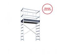 Réhausse échafaudage roulant professionnel 5,4m/7,4m en aluminium Hailo Expert Pro