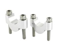 Rehausse Guidon Compatible Avec Pour Vtr1000f 1997-2005 Pour Cb250f 2014-2021 22mm 7/8" Kit D'ajustement De Rehausseurs De Guidon De Moto(Silver,20mm)