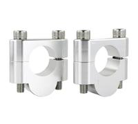 Rehausse Guidon Compatible Avec Yamaha Pour Sr250 1980-1982 Pour Sr400 2015-2019 22mm 7/8" Support De Barre Poignée De Moto Pince De Rehaussement De Guidon(Silver,20mm)