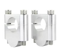 Rehausse Guidon Compatible Avec Yamaha Pour Wr250f 2003-2006 Pour Wr250r 2008-2024 22mm 7/8" Support De Barre De Poignée De Moto Riser Mount Guidon Risers Clamp Mount(Silver,30mm)