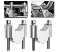 Rehausse Guidon Moto Compatible Avec Yamaha Pour WR450F 2007 2008 2009 1 Paire De Rehausseurs De Guidon De Moto Pince De Poignée De Montage Sur Barre 28mm 1 1/8" 22mm 7/8 Rehaussé ( Color : Silver22mm