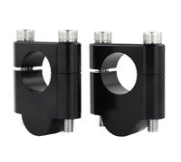 rehausse Guidon Moto pour Ducati pour Multistrada 1100 pour Scrambler 800 28mm 1 1/8 "Pince De Montage De Guidon Poignée De Moto Élévateurs De Barre De Graisse en Aluminium(Black Riser 30mm)