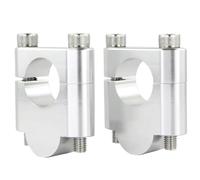 rehausse Guidon Moto pour Ducati pour Multistrada 1100 pour Scrambler 800 28mm 1 1/8 "Pince De Montage De Guidon Poignée De Moto Élévateurs De Barre De Graisse en Aluminium(Silver Riser 30mm)