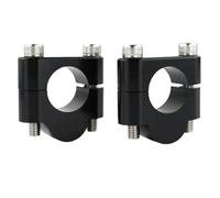 rehausse Guidon Moto pour Ducati pour Multistrada 1100 pour Scrambler 800 28mm 1 1/8 "Pince De Montage De Guidon Poignée De Moto Élévateurs De Barre De Graisse en Aluminium(Black Riser 20mm)