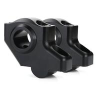 Rehausse Guidon Moto Pour Himalayan Pour SCRAM 411 Pour Meteor 350 Pour Interceptor 650 Pour Hunter 350 2022-2024 22 Mm 7/8" Rehausseur Guidon Décalé Guidon Riser Pince(Matte Black)