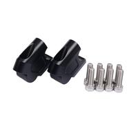 Rehausse Pontet Guidon Moto pour Bennlli TRK702 TRK702X Rehausseur De Guidon À Fixation par Collier Accessoires Moto(B -Black)