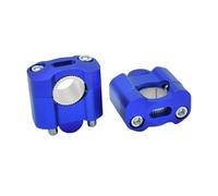 Rehausse Pontet Guidon Moto pour VTT pour Suzuki Universel 22Mm 28Mm Collier Serrage pour Guidon De Moto Rehausseurs Adaptateurs Colliers(Bleu)