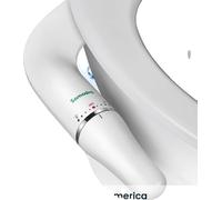 Rehausse pour bidet de toilette, design ultra-mince, pression d'eau réglable, 7-8 Amérique du Nord