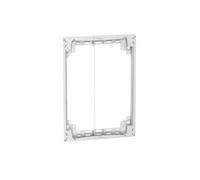 Resi9 - rehausseur - 3 rangées - 18 modules de 18 mm - jeu de 8x vis fourni - ip30 conformément à en/iec 60529 - ik08 conformément à iec 62262 - 750°c