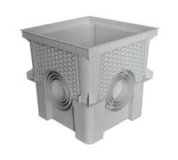 Jardibric - Regard/Rehausse Collecteur des Eaux Pluviales - 30 x 30 cm (livré sans Couvercle) Personnalisez Votre Installation pour Une Gestion Efficace des Eaux Pluviales