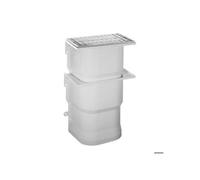 Rehausse pour courette d'aeration 42x25x42 + fixations (sans grille)