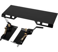 Rehausse pour mini-chargeur SucceBuy, plaque d'accouplement rapide 1/4 de pouce, largeur intérieure 45 pouces, hauteur 18,5 pouces, rehausses universelles pour godets, charrues et fourches