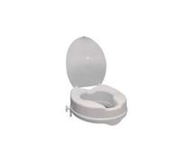 Réhausse WC PMR plastique blanc avec abattant 10 cm