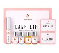 Rehaussement Cil,Kit de cils Perm,kit d'extension de Cils Lash Lift Kit, Semi-Permanent Curling Perming Wave Convient pour le salon