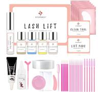 Rehaussement Cils, Aikvigss Professionnel Lash lift, Kit Rehaussement de Cils avec Teinture, Eyelash Perm, Coffret Complet, Kit Idéal pour les Salons