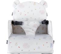 Rehausseur Bleu Bébé De 9 Mois À 3 Ans Chaise Enfant Avec Dossier Et Coussin- Léger, Pliable Et Nomade - Harnais, Sécurité - Imperméable, Déhoussable Et Lavable - Max 13 Kg - Idéal Voyage