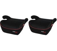 Réhausseur Carkids i-Size Alex 125-150 cm noir/rouge (Lot de 2)
