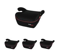 Réhausseur Carkids i-Size Alex 125-150 cm noir/rouge (Lot de 4)