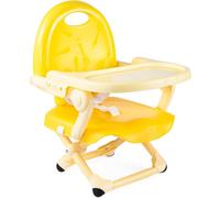 Rehausseur Chaise Bébé Pour Enfants De 6 Mois À 3 Ans (15 Kg), Chaise Haute Portable, Réglable, Avec Fermeture Compacte Et Plateau Amovible Couleur: Jaune Jaune