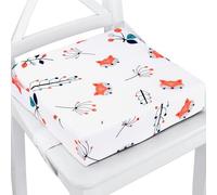 Rehausseur chaise enfant 32x32x8 cm - Coussin réhausseurs chaises haute pour enfants voyage e maison Réhausseur en mousse avec taie d'oreiller lavable Renard
