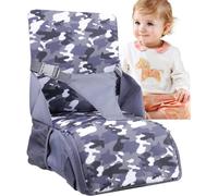 Rehausseur Chaise Enfant Pliable,Rehausseur Nomade,Travel Booster Portable,Nomade, Léger & Pliage Ultra Compact, Universel,Avec Rangements Compartimentés Intégrés,Convient Aux Enfants De 6 À 36 Mois