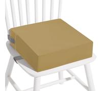 Rehausseur Chaise Enfant, Portabilité Lavable PU Coussin Rehausseur Chaise Surélevée, Adapté pour les Repas des Jeunes Enfants, Coussin de Chaise Jeunes Enfants Facile à Nettoyer (Khaki)