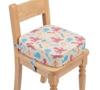 Rehausseur Chaise Enfant Portable, Coussin Chaise Haute Bébé en Mousse Haute Densité, Sangles de Sécurité Réglables et Semelle Antidérapante Coussin chaise haute- Idéal pour Table, Voyage, Camping