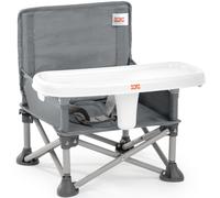 Bright Starts Rehausseur Pop 'n Sit – Compact pliable, tablette amovible, sac de transport inclus