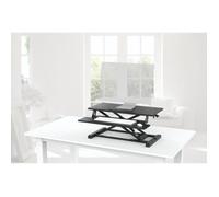 Réhausseur de bureau ajustable en hauteur - HAMA - 80 x 40 cm - Noir - Style industriel-loft