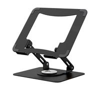 Rehausseur de bureau ergonomique pour ordinateur portable - Tablette portable, support d'ordinateur réglable, support rotatif, étagère en acier au carbone, support robuste, pour maison, bureau, école