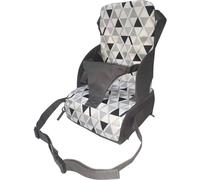 Réhausseur de chaise de voyage réglable avec ceintures de sécurité à 3 points et coussin en mousse souple pour nourrissons et jeunes enfants