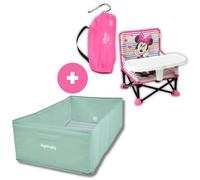 Rehausseur de chaise pliable pop'N sit Minnie Disney Baby et Baignoire bébé pliable Ingenuity