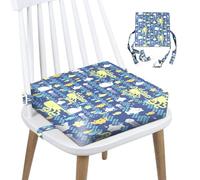 Rehausseur de chaise pour enfant : rehausseur de siège enfant démontable lavable, coussin d'assise pour enfants avec boucle, antidérapant, réglable, chaise de salle à manger pour garçon/fille - 33 x
