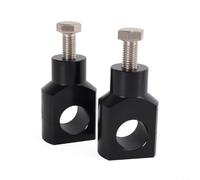 Rehausseur de guidon de moto 25 mm 1 pouce pinces en aluminium pour Honda pour Suzuki pour CAN-AM pour moto Noir Argent 4 pièces (argent)