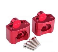 Rehausseur de guidon de moto de 28 mm fabriqué en alliage d'aluminium pour VTT et motos tout-terrain offrant un confort amélioré et un meilleur contrôle (rouge)