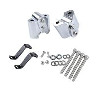 Rehausseur De Guidon Moto pour BMW R18 2020 2021 2022 2023 pour Moto Classique 100 Ans Rehausseur De Guidon Adaptateurs Kit Support Déporté(Chrome)