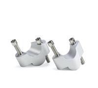 Rehausseur De Guidon pour Ducati Multistrada V4 S Rally Pikes Peak 2021 - Support De Plateforme Élévatrice pour Augmenter La Hauteur du Guidon. Collier Serrage Adaptateur d'Extension(Argent)